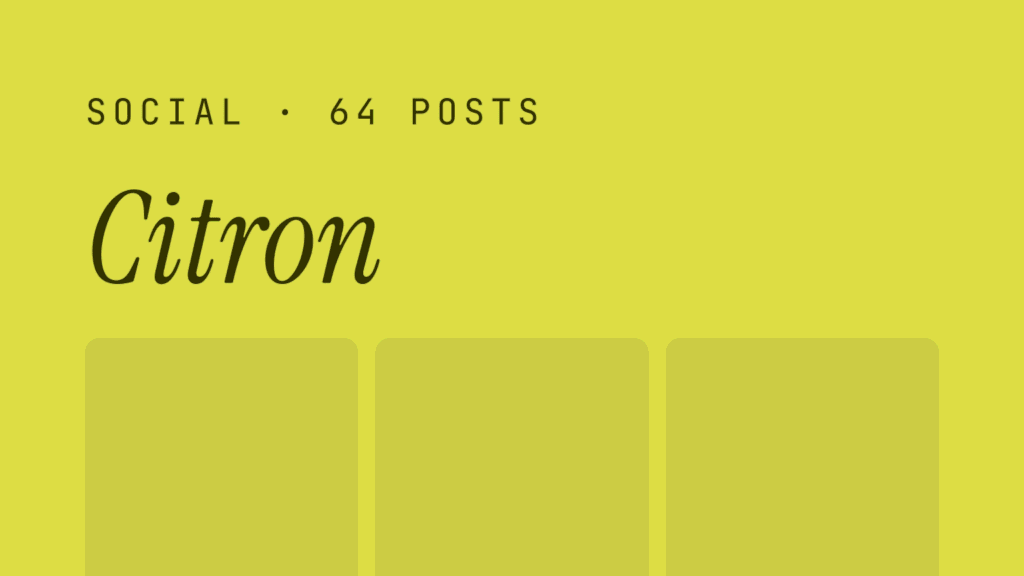 citron — social grid kit