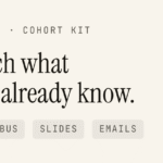cohort — course launch kit