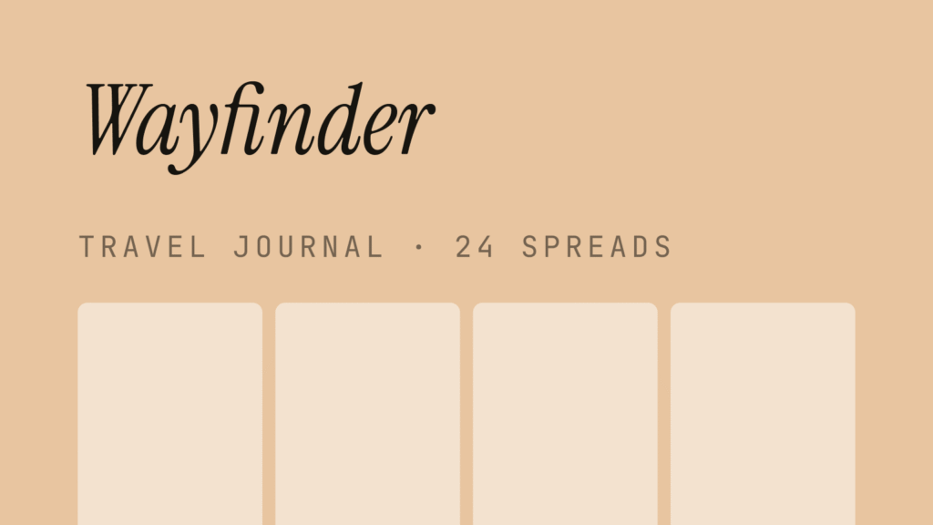 wayfinder — travel journal